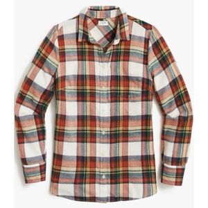 J. Crew Multicolor Plaid Button-Down Shirt